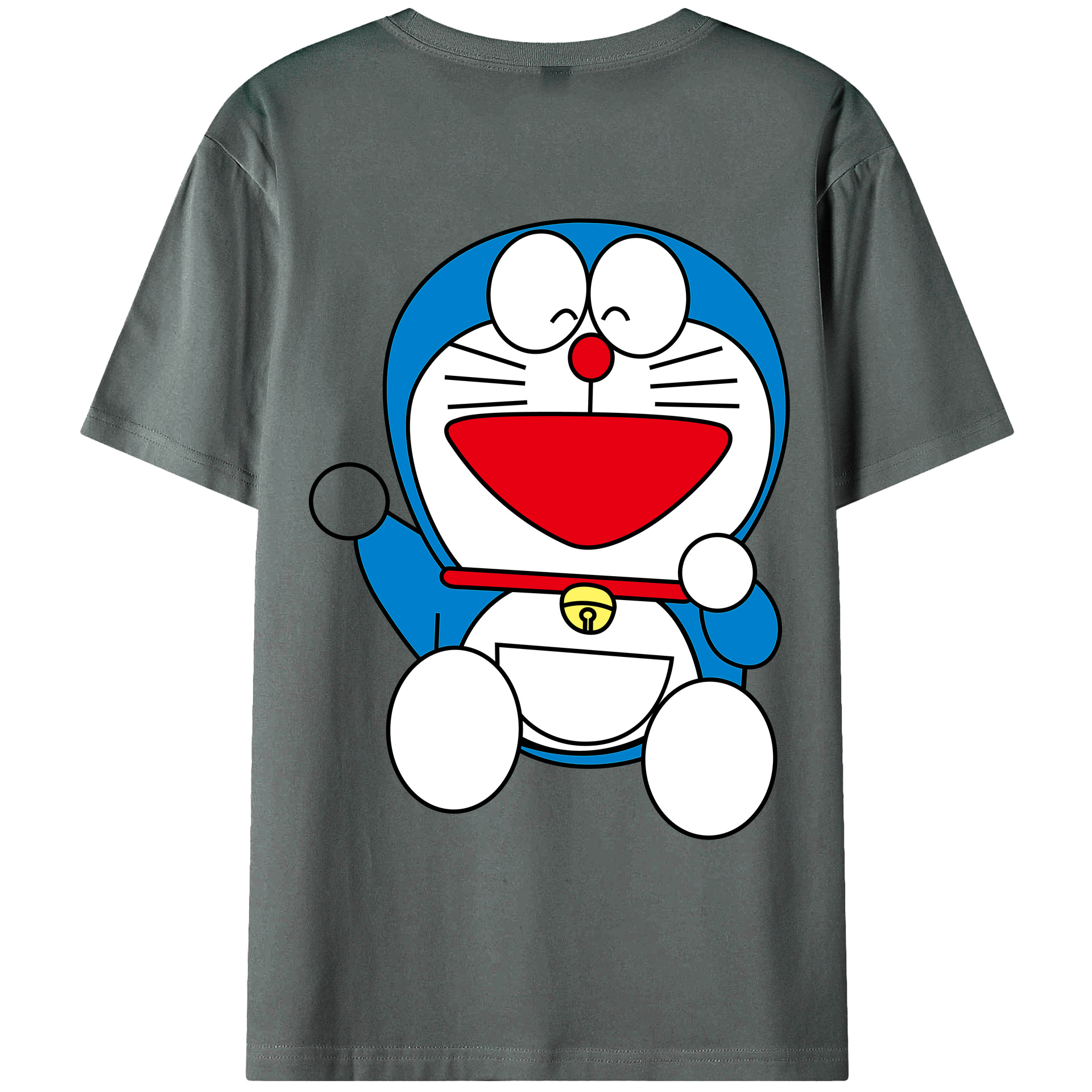 （画像用） ドラえもん Doraemon 綿100％ メンズ半袖Tシャツ（バックプリント） 通気性